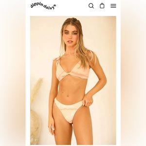 NWT Dippin’ Daisy’s peach bikini SEE DETAILS